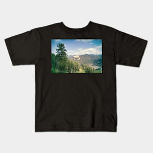 Pine Tree And Mountains Kids T-Shirt